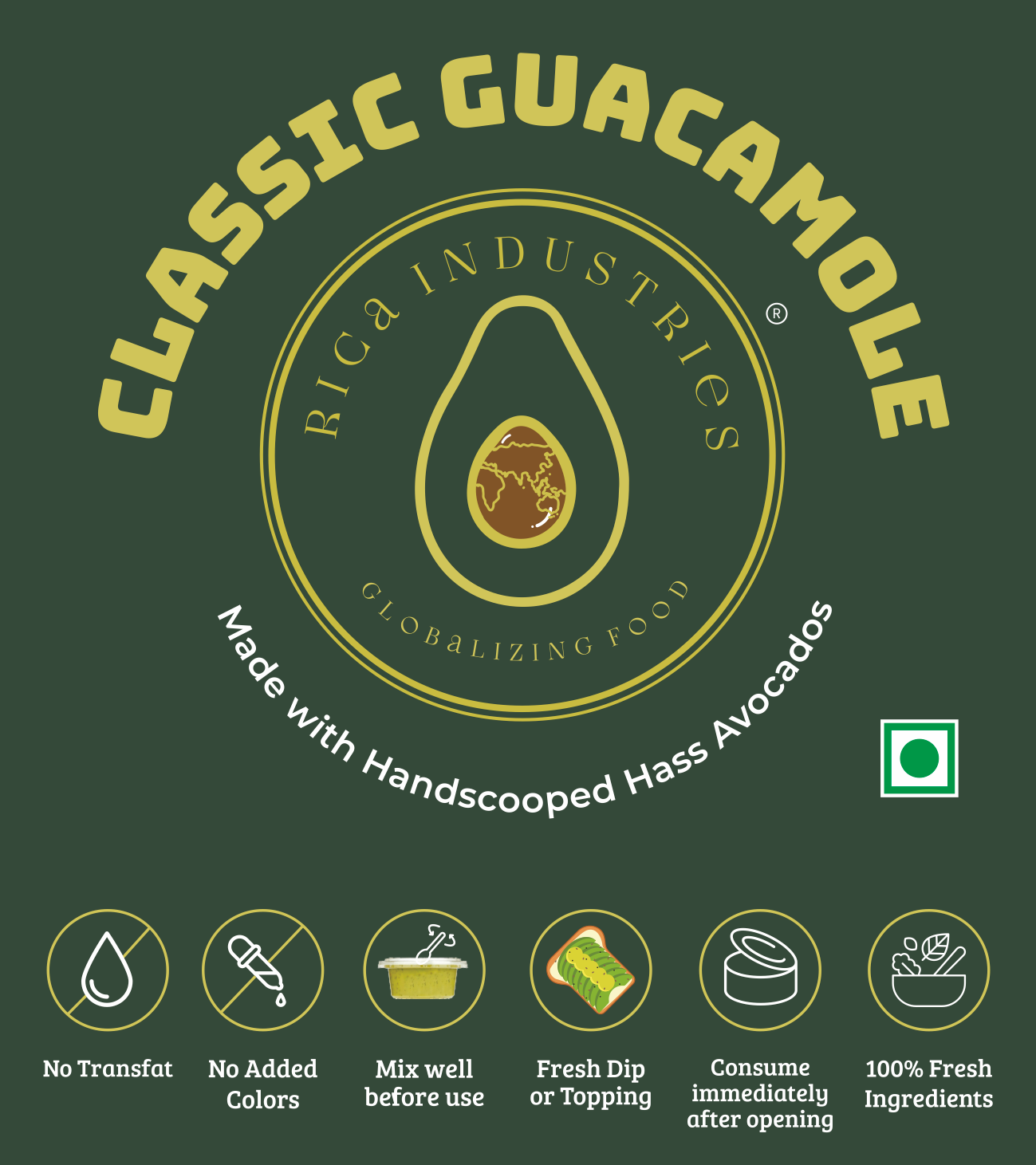 Rica Flagship Label Packaging